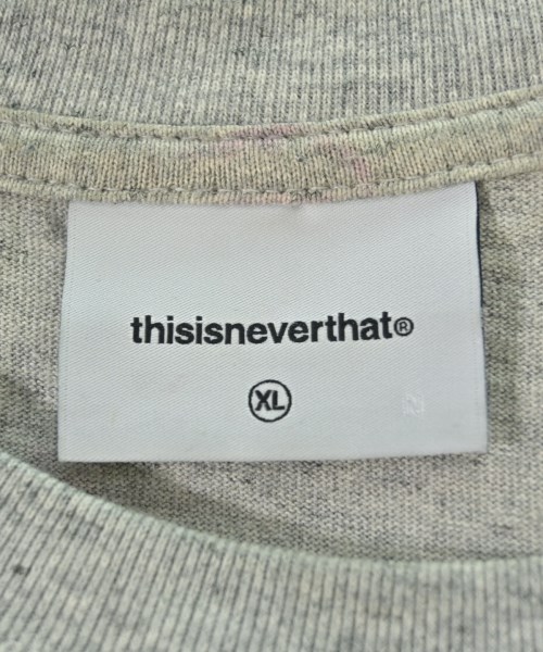thisisneverthat（ディスイズネバーザット）Tシャツ・カットソー グレー サイズ:XL メンズ/2200690049015