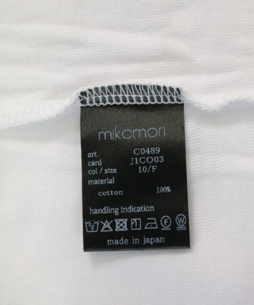 mikomori（ミコモリ）Tシャツ・カットソー 白 サイズ:F レディース/2200720466423