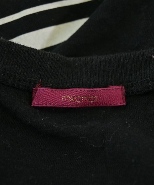 mikomori（ミコモリ）Tシャツ・カットソー 黒 サイズ:S レディース/2200685407073
