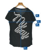 mikomori（ミコモリ）Tシャツ・カットソー 黒 サイズ:S レディース/2200685407073