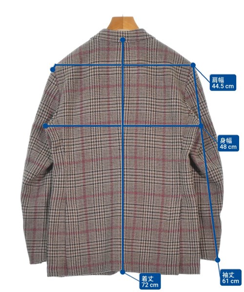 0909（ゼロナインゼロナイン）テーラードジャケット 茶 サイズ:46(M位) メンズ/2200633861926