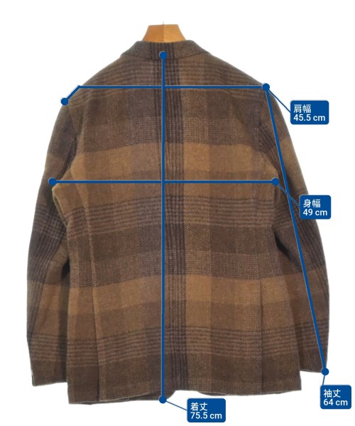0909（ゼロナインゼロナイン）テーラードジャケット 茶 サイズ:46(M位) メンズ/2200633861933