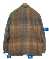 0909（ゼロナインゼロナイン）テーラードジャケット 茶 サイズ:52(XXL位) メンズ/2200596989194