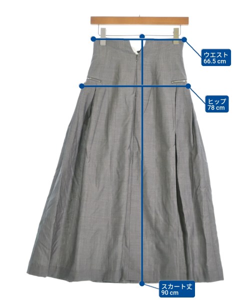 IHNN（イン）ロング・マキシ丈スカート グレー サイズ:36(S位) レディース/2200661826027