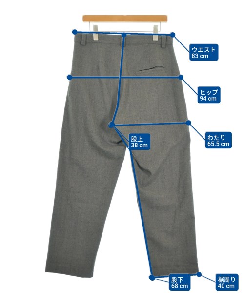 evan kinori（エヴァンキノリ）スラックス グレー サイズ:32(M位) メンズ/2200616856406