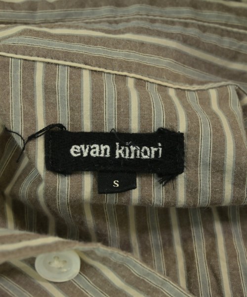 evan kinori（エヴァンキノリ）カジュアルシャツ 茶 サイズ:S メンズ/2200678449028