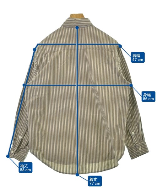 evan kinori（エヴァンキノリ）カジュアルシャツ 茶 サイズ:S メンズ/2200678449028