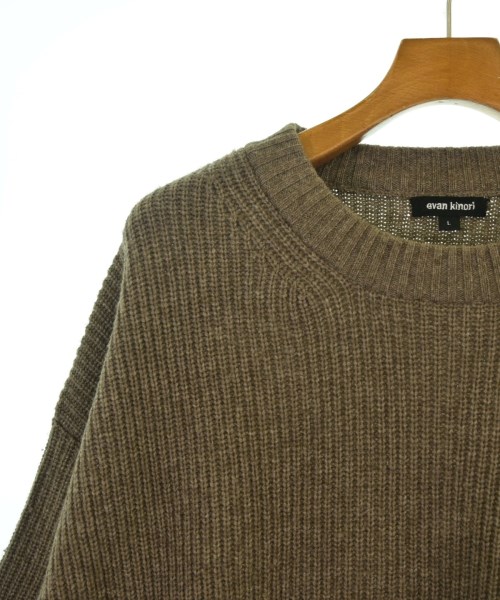 evan kinori（エヴァンキノリ）ニット・セーター 茶 サイズ:L メンズ/2200646103020
