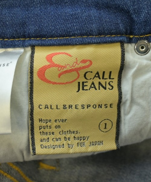 CALL&RESPONSE（コールアンドレスポンス）デニムパンツ 青 サイズ:1(S位) レディース/2200610714139