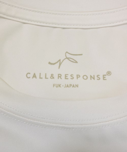 CALL&RESPONSE（コールアンドレスポンス）Tシャツ・カットソー 白 サイズ:2(M位) メンズ/2200688870041