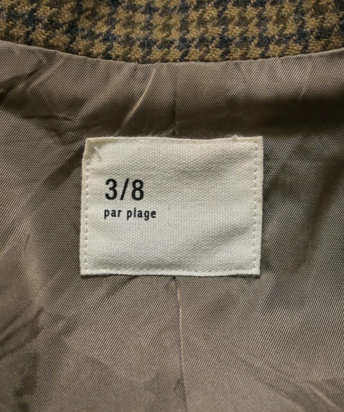 3/8 par plage（トロワユイットパープラージュ）ジャケット 茶 サイズ:-(M位) レディース/2200646492018