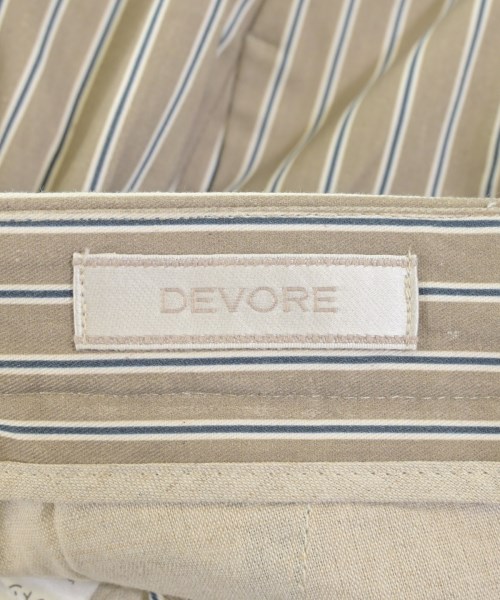 DEVORE（デヴォレ）スラックス 茶 サイズ:50(XL位) メンズ/2200609061084