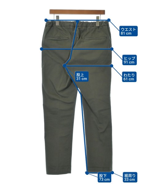 DEVORE（デヴォレ）スラックス 緑 サイズ:48(L位) メンズ/2200642817099