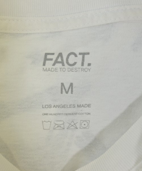 FACT.（ファクト）Tシャツ・カットソー 白 サイズ:M メンズ/2200701014094