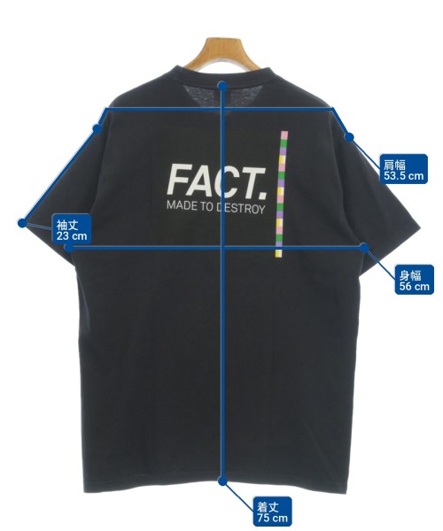 FACT.（ファクト）Tシャツ・カットソー 紺 サイズ:L メンズ/2200726128127