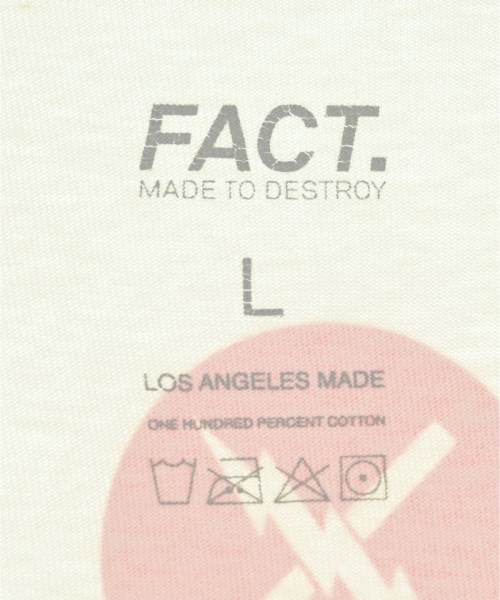 FACT.（ファクト）Tシャツ・カットソー 白 サイズ:L メンズ/2200734433190