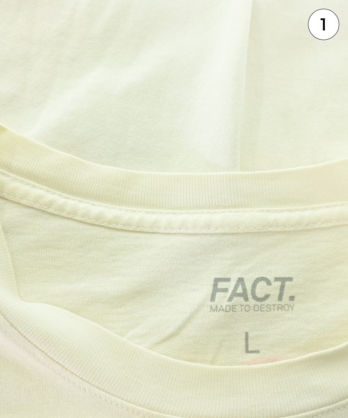 FACT.（ファクト）Tシャツ・カットソー 白 サイズ:L メンズ/2200734433190