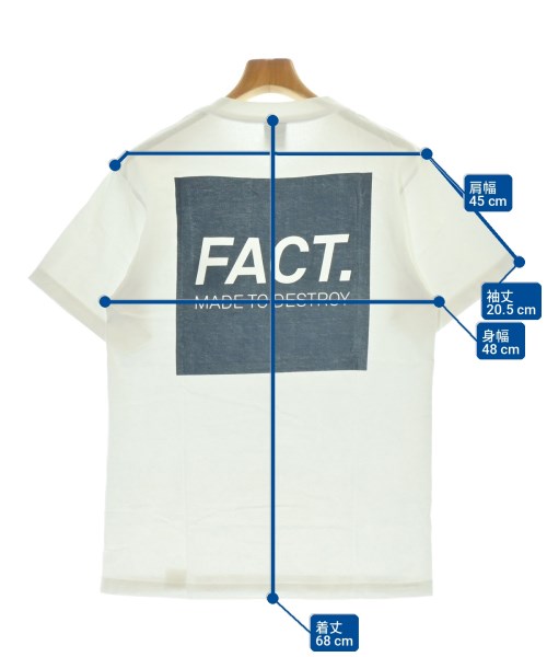 FACT.（ファクト）Tシャツ・カットソー 白 サイズ:S メンズ/2200720471359