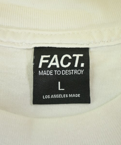 FACT.（ファクト）Tシャツ・カットソー 白 サイズ:L メンズ/2200720471366