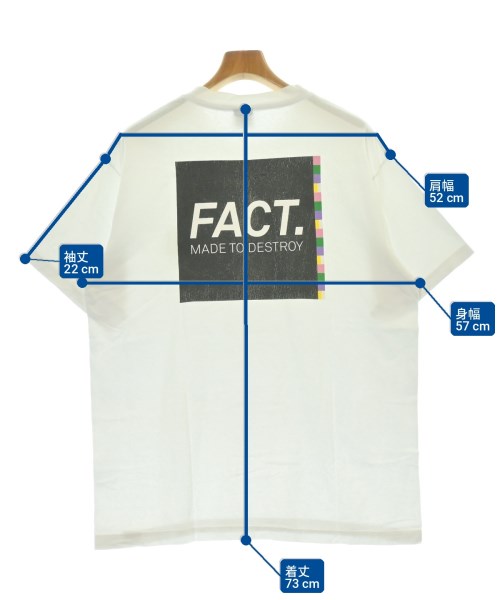 FACT.（ファクト）Tシャツ・カットソー 白 サイズ:L メンズ/2200720471366