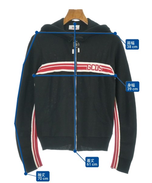 GCDS（ジーシーディーエス）パーカー 黒 サイズ:-(M位) メンズ/2200652169225