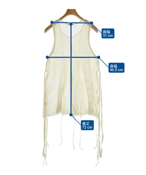 midorikawa....（ミドリカワ）ベスト 白 サイズ:L メンズ/2200628353207