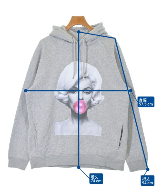 NO COMMENT PARIS（ノーコメントパリ）パーカー グレー サイズ:XXL メンズ/2200651814058