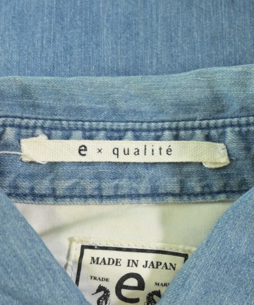 e JEANS（イージーンズ）カジュアルシャツ 青 サイズ:2(M位) レディース/2200682447058
