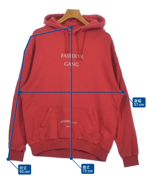 ih nom uh nit（インノミネイト）パーカー 赤 サイズ:L メンズ/2200624180012