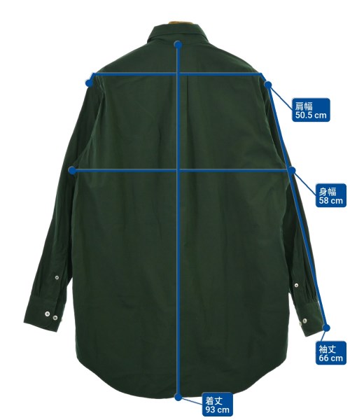 APPLETREES（アップルツリーズ）カジュアルシャツ 緑 サイズ:S メンズ/2200649900084