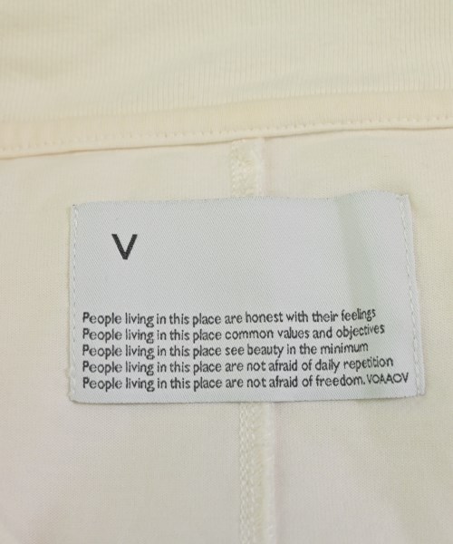 VOAAOV（ヴォアーブ）Tシャツ・カットソー 白 サイズ:F メンズ/2200654681091