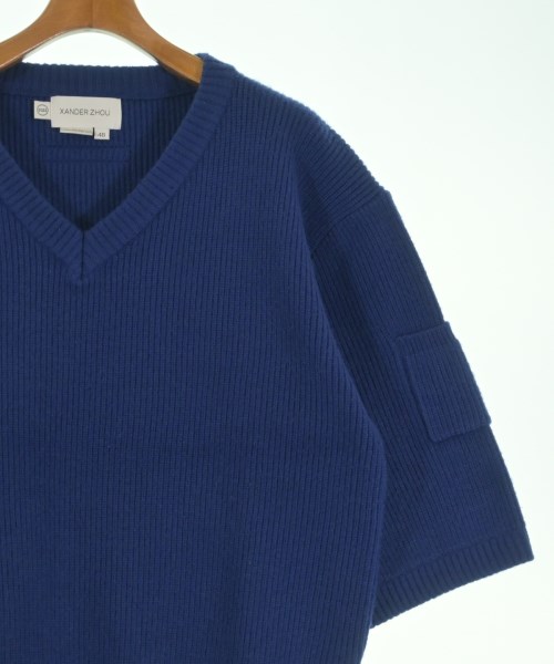 XANDER ZHOU（ザンダーゾウ）ニット・セーター 青 サイズ:46(M位) メンズ/2200634035012