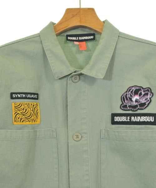 DOUBLE RAINBOUU（ダブルレインボー）カジュアルシャツ カーキ サイズ:XS メンズ/2200675364195