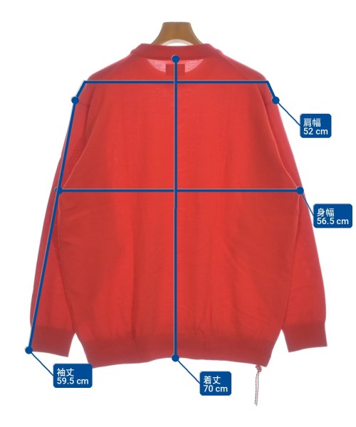 BEAMS JAPAN（ビームスジャパン）ニット・セーター 赤 サイズ:M メンズ/2200736461047