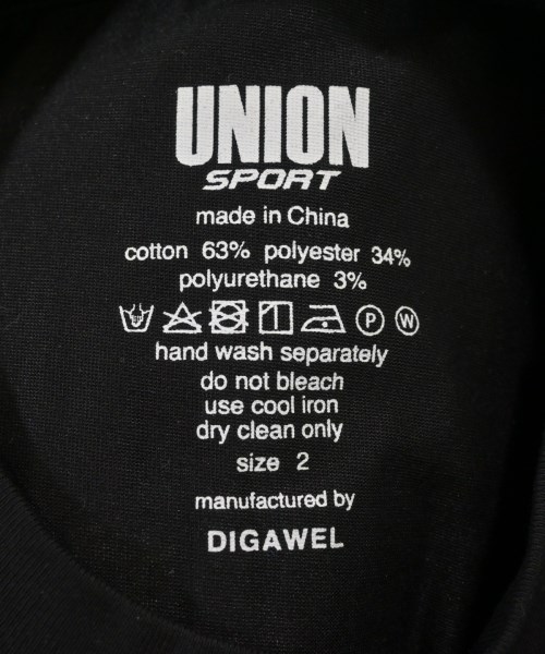 union（ユニオン）Tシャツ・カットソー 黒 サイズ:2(M位) メンズ/2200627719035