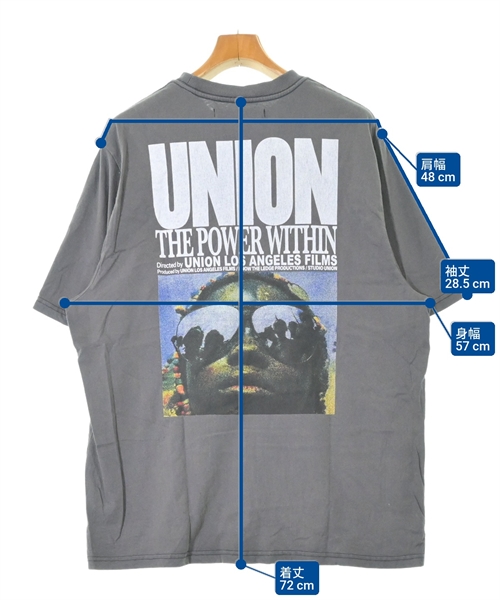 union（ユニオン）Tシャツ・カットソー グレー サイズ:3(L位) メンズ/2200613422147