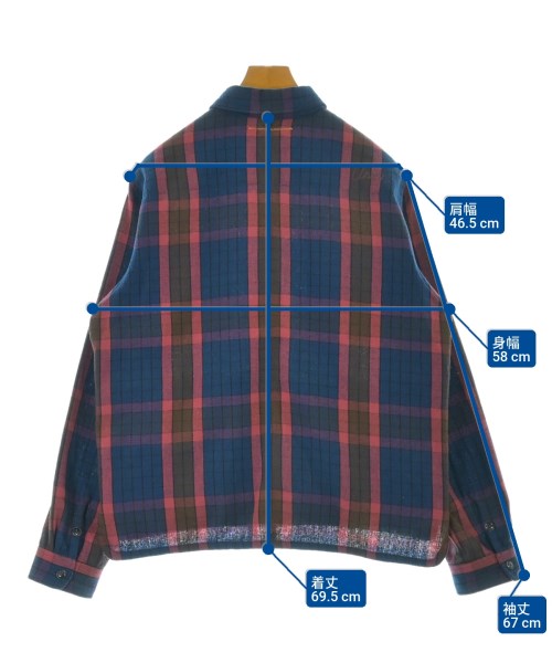 union（ユニオン）カジュアルシャツ 紺 サイズ:1(S位) メンズ/2200672589041