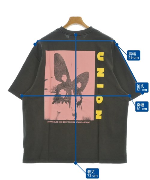 union（ユニオン）Tシャツ・カットソー グレー サイズ:5(XL位) メンズ/2200680468109