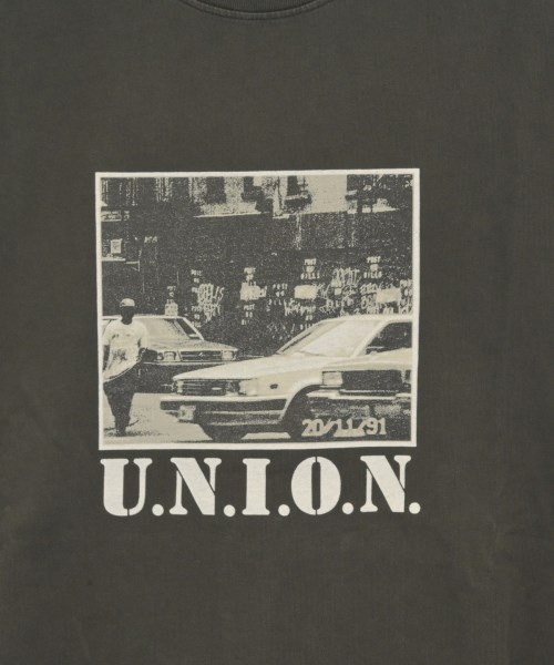 union（ユニオン）Tシャツ・カットソー グレー サイズ:3(L位) メンズ/2200680468116