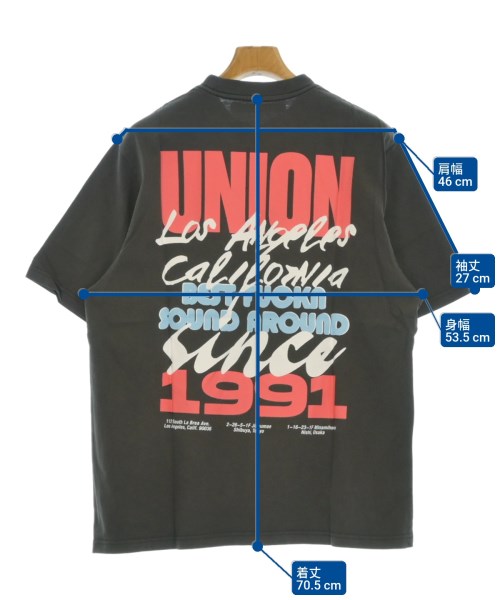 union（ユニオン）Tシャツ・カットソー グレー サイズ:2(M位) メンズ/2200680468123