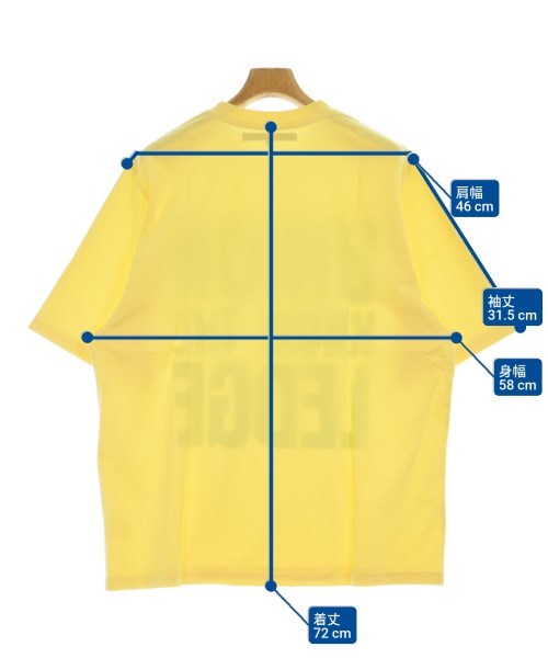 union（ユニオン）Tシャツ・カットソー 黄 サイズ:4(XL位) メンズ/2200680468147