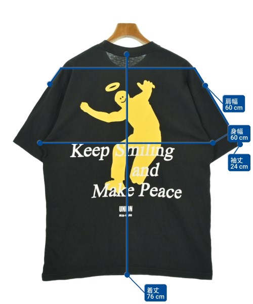 union（ユニオン）Tシャツ・カットソー 黒 サイズ:3(L位) メンズ/2200710763075