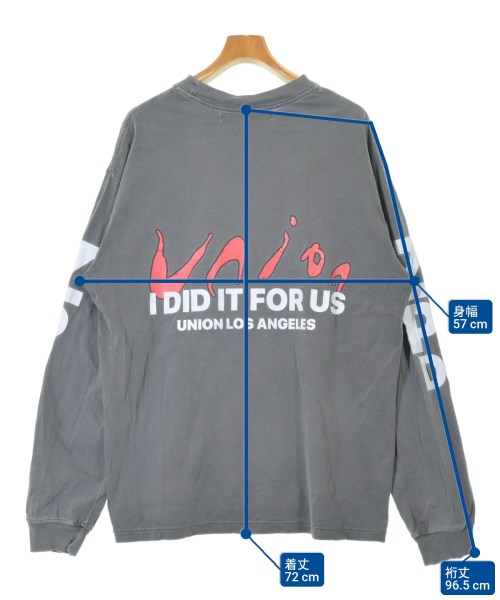 union（ユニオン）Tシャツ・カットソー グレー サイズ:2(M位) メンズ/2200641635069