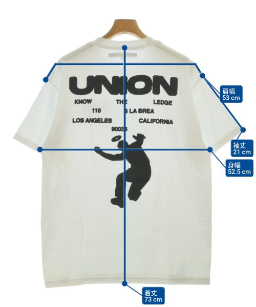 union（ユニオン）Tシャツ・カットソー 白 サイズ:3(L位) メンズ/2200650736016