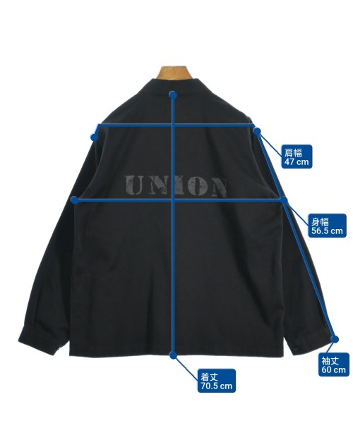 union（ユニオン）カバーオール 黒 サイズ:4(XL位) メンズ/2200635770080