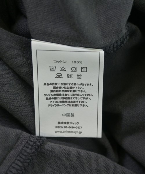 union（ユニオン）Tシャツ・カットソー グレー サイズ:3(L位) メンズ/2200709433040