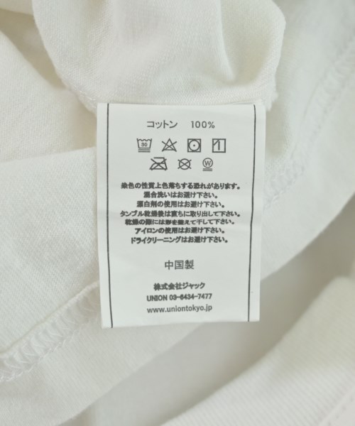 union（ユニオン）Tシャツ・カットソー 白 サイズ:2(M位) メンズ/2200709433064