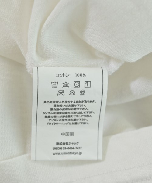 union（ユニオン）Tシャツ・カットソー 白 サイズ:3(L位) メンズ/2200709433071