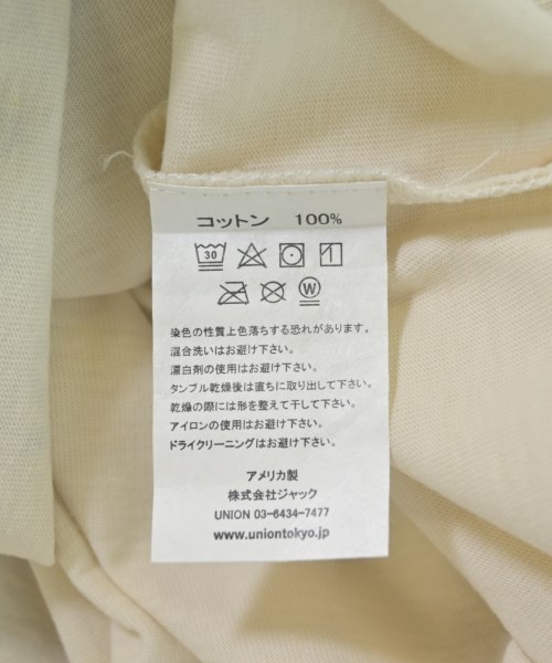 union（ユニオン）Tシャツ・カットソー ベージュ サイズ:3(L位) メンズ/2200709433088