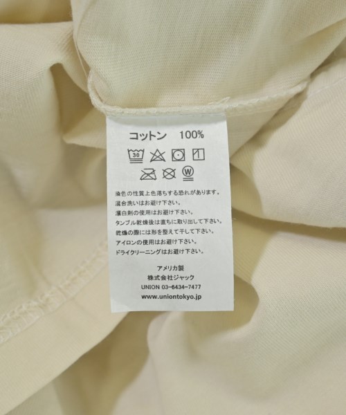 union（ユニオン）Tシャツ・カットソー ベージュ サイズ:1(S位) メンズ/2200709433118